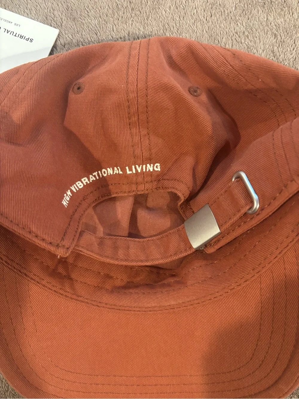 NWT Spiritual Gangster High Vibration Living Burnt Orange Baseball Hat